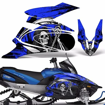 Yamaha APEX Decal Wrap Graphic Kit XTX Part Sled Snowmobile 2006-2011 REAP BLUE • $179.95