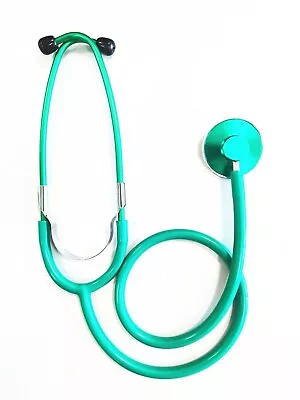 £3.99 • Buy Single Head Stethoscope For Doctors Nurse Student Green Matching Chest Piece EMT