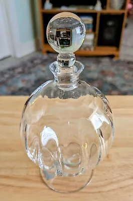  Mikasa Slovenia Blown Glass Ribbed Decanter With Glass Stopper • $48