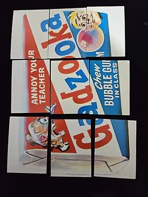 Unmarked 1973 Topps Wacky Packages 1st Series 1 Puzzle Checklist 9 Card Set • $28