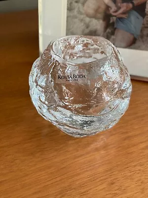 Kosta Boda Glass Snowball Votive Candle Or Tea Light Holder Made In Sweden • $24.50