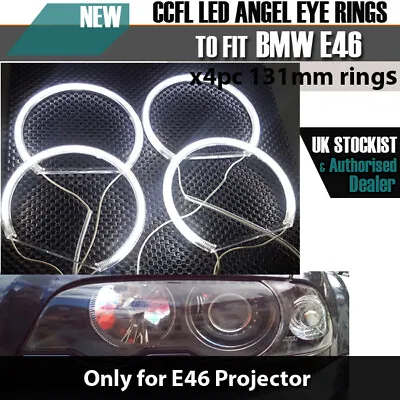 BMW 8000K XENON CCFL ANGEL EYES FOR BMW E36 E46 E38 E39 131mm X 4 Projector • $29.81