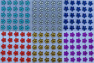 £2.25 • Buy 8mm X 140 Rhinestone Diamante Stick On Self Adhesive Craft Flower Gems Wedding 