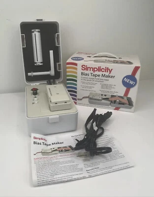 $94.99 • Buy Simplicity Bias Tape Maker Machine Model #881925 1  Tip~Excellent Condition