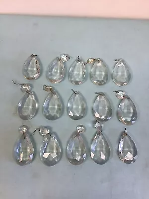 $14.99 • Buy Chandelier Prisms Pendalog Faceted 2 1/2” L 15 Pieces