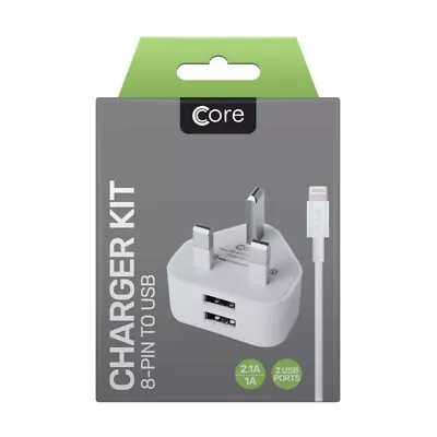 Core's Dual Charger Kit For Iphone And Ipad - UK Seller - Free Post • £7.95