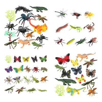 £6.59 • Buy Plastic Mini Insect Model Figures Toys Toddler Play Bugs Decor Bag Filler