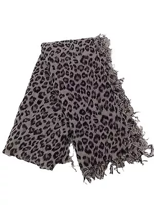 Chan Luu Women's Scarf Grey Animal Print 100% Other Rectangle Scarf • £36.40