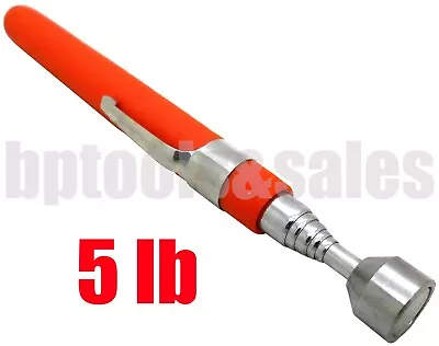 5lb Telescoping Magnetic Pick Up Tool Pen Size 5  - 24  Extension W/ Pocket Clip • $7.49