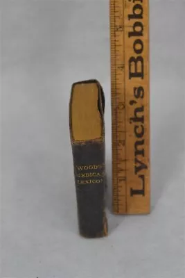 Antique 1878 Medical Lexicon Dictionary Miniature Travel Pocket Book Original  • $89