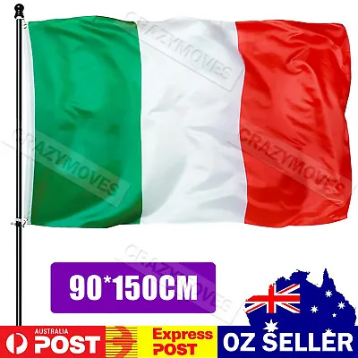 Italy Flag  Large Italia Italian Flag AU Stock Fast Shipping From Melbourne VIC • $6.98