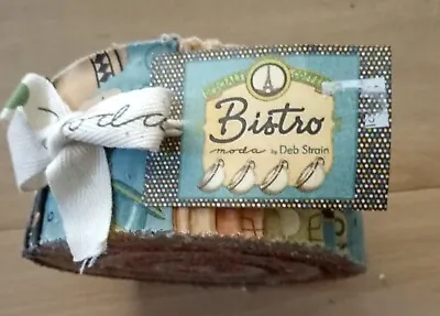 Moda Jelly Roll -  Bistro  By Deb Strain For Moda Fabrics • $40