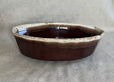 McCoy Vintage Brown Drip Glaze Oval Casserole Baking Serving Dish 7071 USA • $12.25