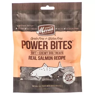Merrick Power Bites Dog Treats Real Salmon Recipe - 6 Oz • $15.27