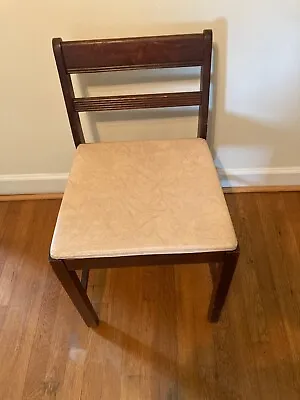 Vintage Sears Kenmore Mahogany Sewing Chair With Storage Seat 28  X 17 X 17  • $35