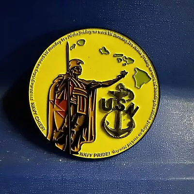 Navy Chief Aloha Friday CPO Coin • $25