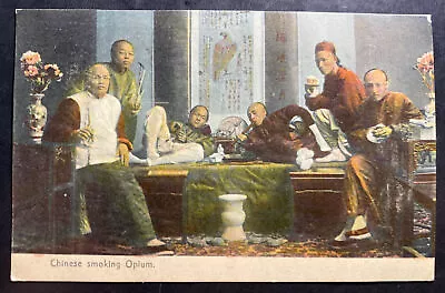 1908 Macau Portugal Picture Postcard Cover To Melbourne Australia Chinese Smokin • $269.99