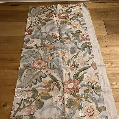 Colefax And Fowler Fabric Tapestry Flowers Coral • £0.99