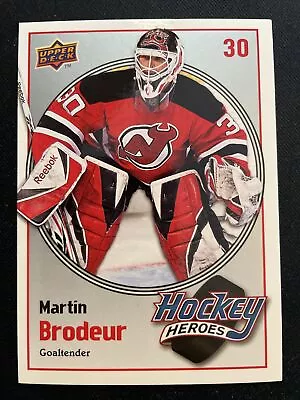 09-10 UD Series 1 Hockey Heroes HH11 Martin Brodeur • $1.99