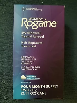 Women's Rogaine 5% Minoxidil Foam For Hair Regrowth 4-Month Supply Exp 2/2024 • $23.45