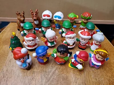 Fisher Price Little People Christmas Figures Santa Mrs. Claus Reindeer YOU PICK • $3.99