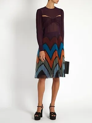 $499.99 • Buy MARY KATRANTZOU Beta Prunga-Print Dress Size US 4; IT 40; UK 8 NWT $1,830