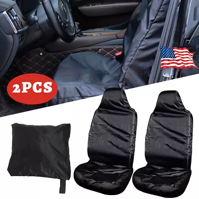 2pcs Heavy Duty Car Van Front Waterproof Seat Covers Protectors Universal • $9.95