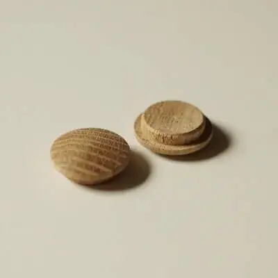 Solid Oak Mushroom Head Plugs / Caps 20mm Diameter Hole Joinery Buttons MH20 • £2.95