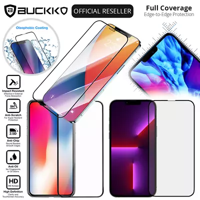 $4.99 • Buy For Apple IPhone 6 S 7 8 Plus XS 11 12 Pro Max Tempered Glass Screen Protector
