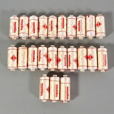 Madeira Embroidery Thread Lot 23 Spools 40 Weight 1000m / 1094 Yds White New • $39.99