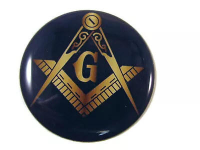 Mason Masonic 2  Epoxy Domed Logo Car Emblem Sticker New • $5.69