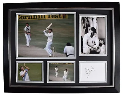 £149.99 • Buy Ian Botham Signed Autograph Framed 16x12 Photo Display England Cricket COA AFTAL