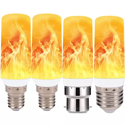 Fire Flame Lamp E12/E14/B22/E27 3Modes Flicker Effect Bulb Lights Party Decor US • $11.49