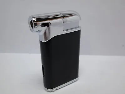 Very Elegant Massive Pipe Lighter - Colibri - Black/Chrome - New - 294585 • $58.01