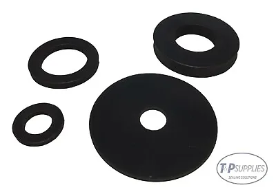 Solid Nitrile NBR Rubber Washer 2mm Thick X5 Pick Own Size 32mm To 60mm Diameter • £4.45