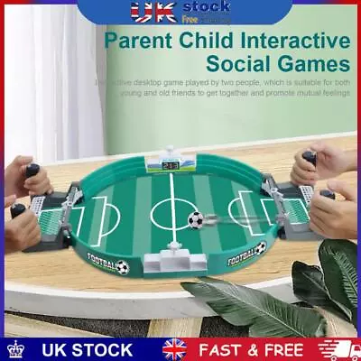 Plastic Table Football Game Interactive Toys Table Football Kits For Kids Adults • £10.39