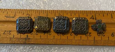 5 - Vintage 4H Club Pins (NY 1st 2-NY 2nd NY Third) And One #1 • $7