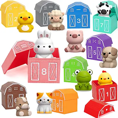 Learning Toys For 123 Year Old Toddlers 20Pcs Farm Animals Toys Montessori Co • $46.48