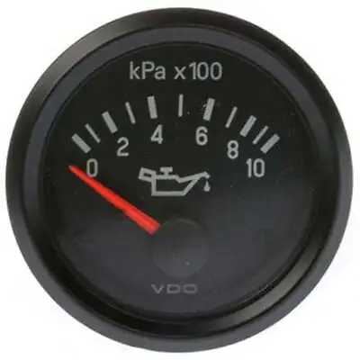 VDO Oil Pressure Gauge 0-1000kPa 12V 52mm Round 350030017 • $74.95