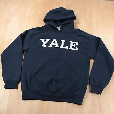 Yale University Bulldogs Spellout Hoodie Sweatshirt SMALL New Haven Ivy League • $29