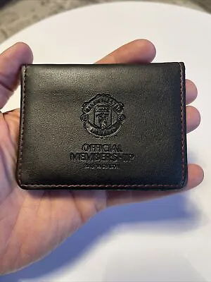 Manchester United Black Leather Official Membership Wallet.. • £12.50