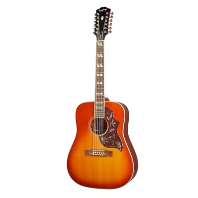 Epiphone Hummingbird 12 String Aged Cherry Sunburst Gloss 12 String Electric A • $1278.22