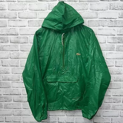 VTG Alligator Nylon Green Rain Lightweight Jacket Mens Size M • $24.99