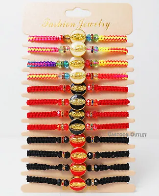 12 Virgen Guadalupe Bracelets Comunion Baptism Favors Recuerdos Bautizo Pulseras • $17.05