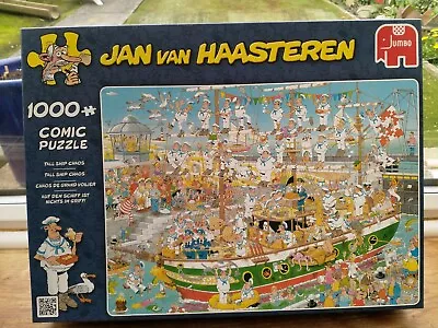 Jan Van Haasteren 1000 Piece Jigsaw - Tall Ship Chaos • £5