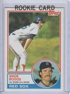 WADE BOGGS ROOKIE CARD 1983 Topps VINTAGE BASEBALL RC Boston Red Sox Yankees HOF • $8.50