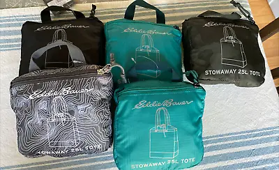 Eddie Bauer Stowaway Packable 25l Cinch Totes New You Pick The Color You Want • $24.99