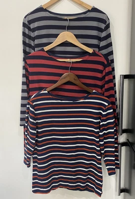 £29 • Buy Seasalt Cornwall Ladies Cornish Stripes And Sailor Top Size 14 Set Of 3