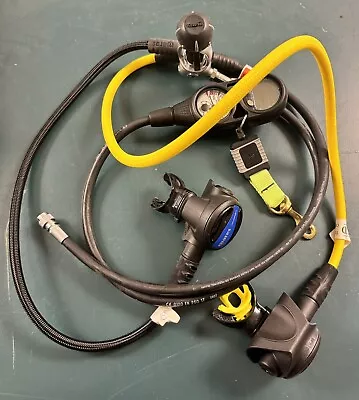 Mares Scuba Regulator Set (1st/ 2nd) WITH Aqua Lung Computer AND BCD NEVER USED • $500