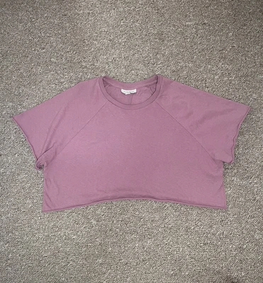 £4.40 • Buy Topshop Lilac Purple Crop Tee Size 16
